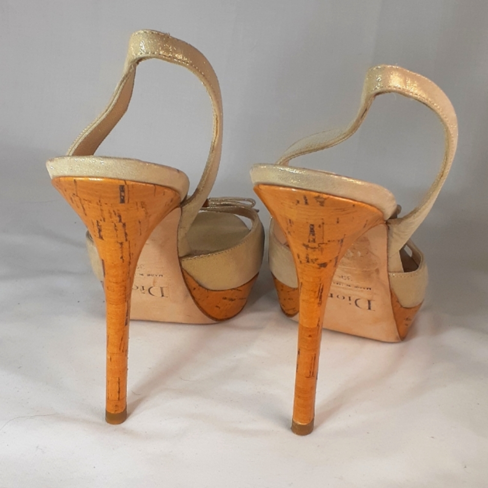 Christian Dior gold heels - Picture 9 of 11